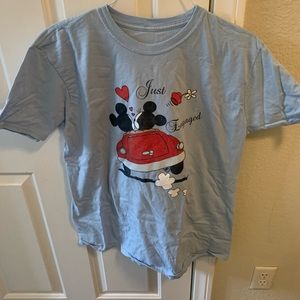 Light blue Disney T shirts